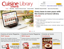 Tablet Screenshot of cuisinelibrary.com